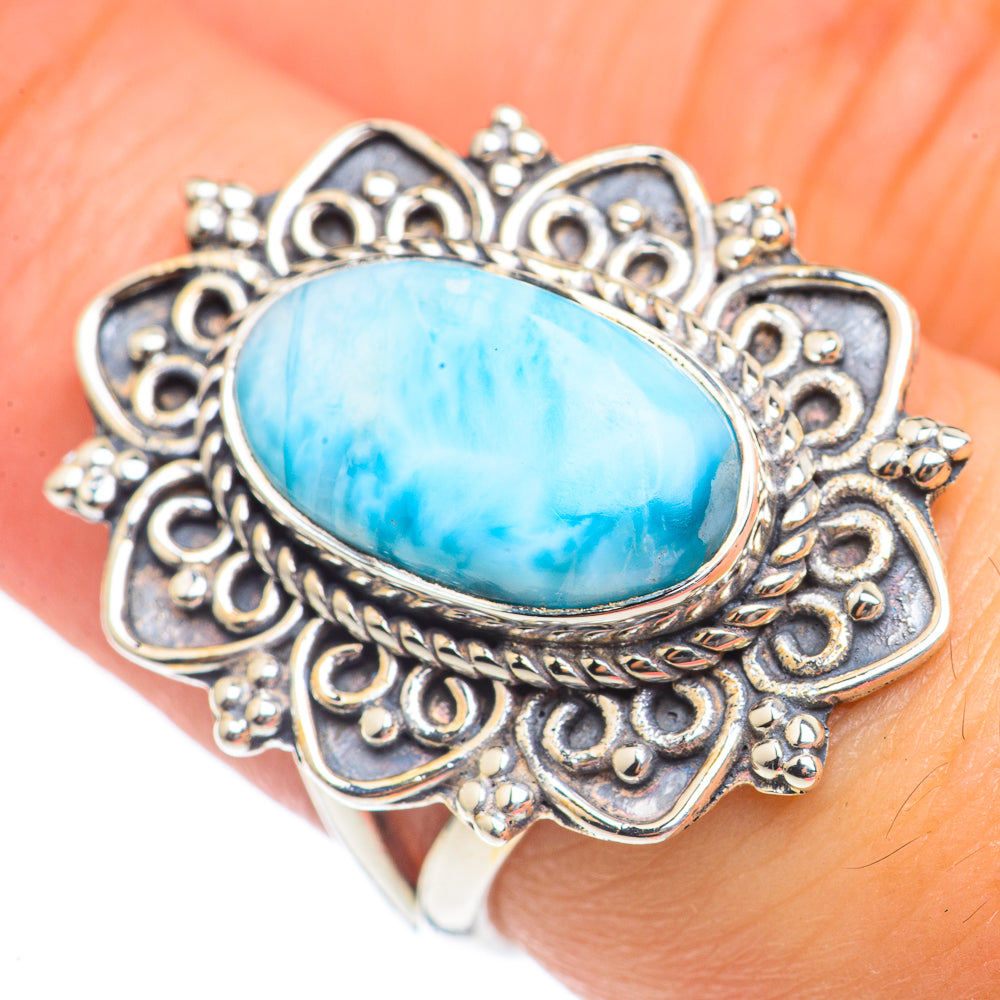 Larimar Rings handcrafted by Ana Silver Co - RING69687