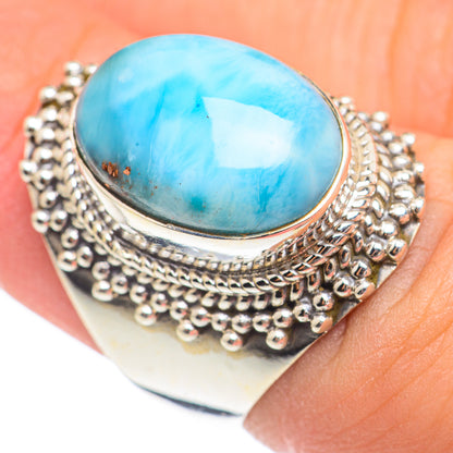 Larimar Rings handcrafted by Ana Silver Co - RING69693