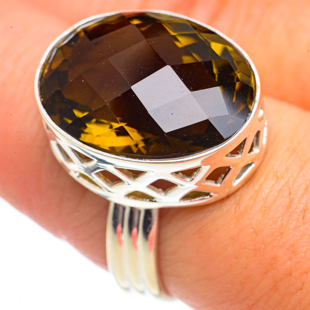 Olive Quartz Rings handcrafted by Ana Silver Co - RING69694