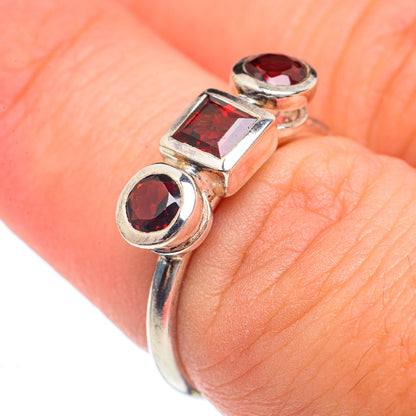 Garnet Rings handcrafted by Ana Silver Co - RING69709