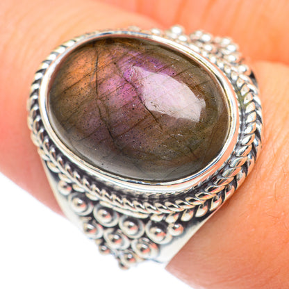 Labradorite Rings handcrafted by Ana Silver Co - RING69711