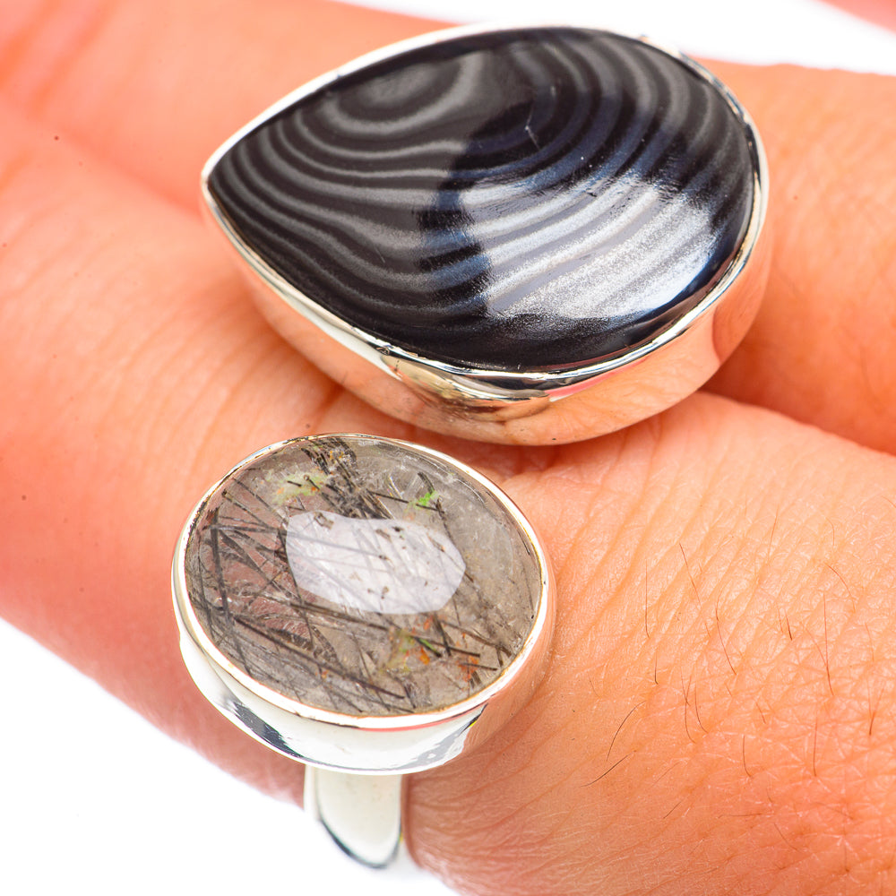 Psilomelane Rings handcrafted by Ana Silver Co - RING69714