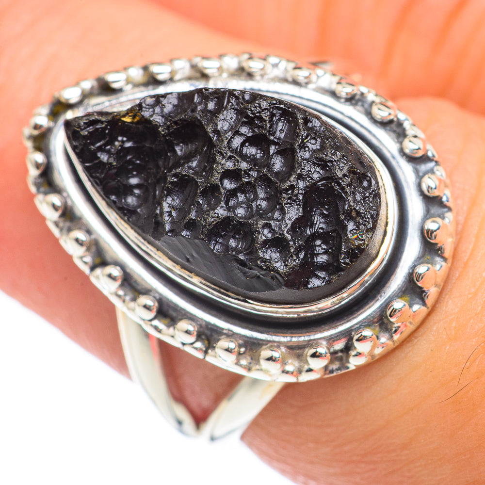 Tektite Rings handcrafted by Ana Silver Co - RING69715