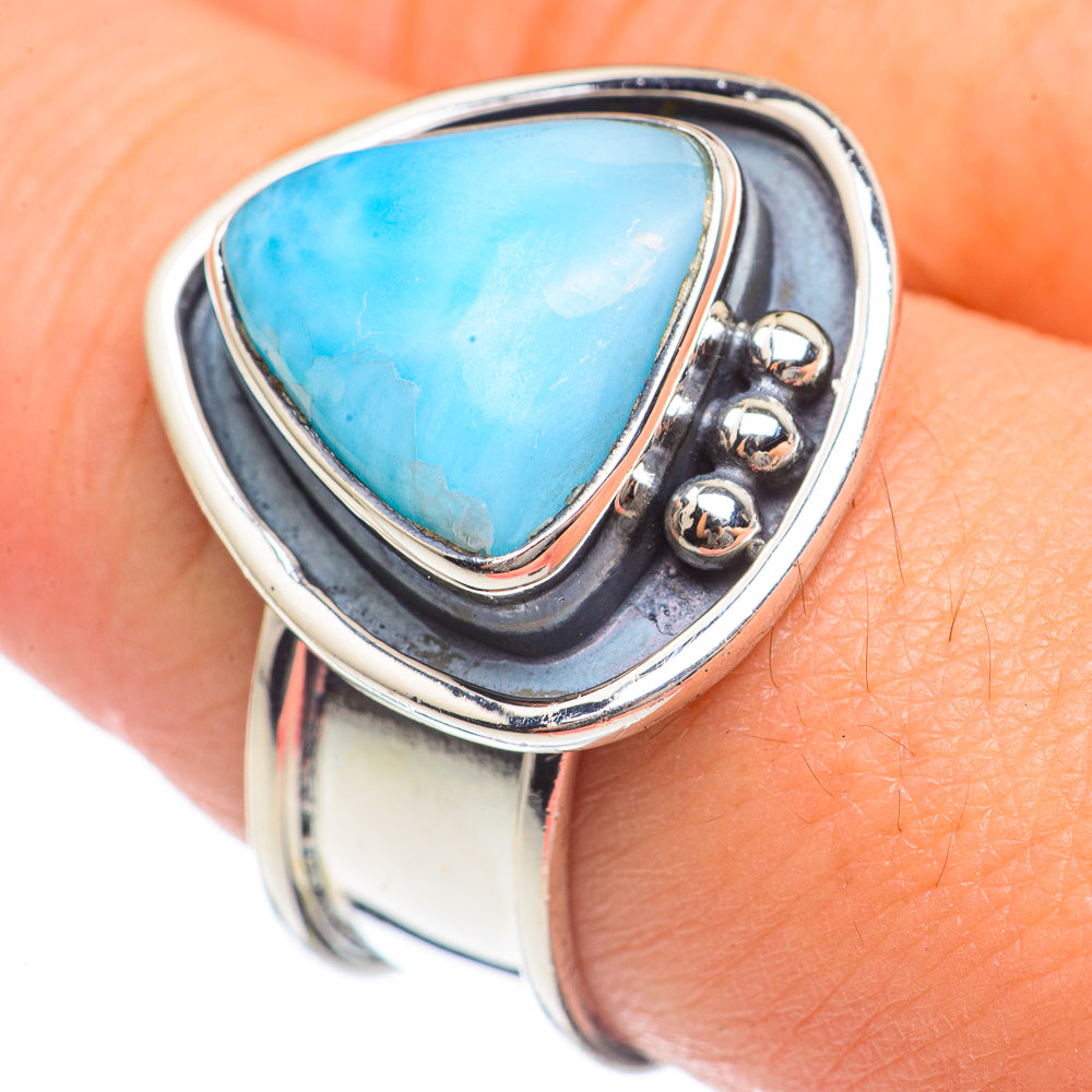 Larimar Rings handcrafted by Ana Silver Co - RING69729