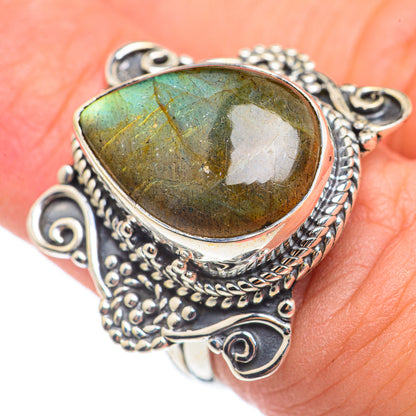 Labradorite Rings handcrafted by Ana Silver Co - RING69732