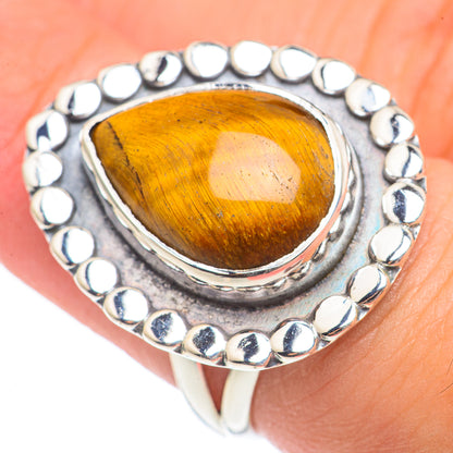 Tiger Eye Rings handcrafted by Ana Silver Co - RING69737