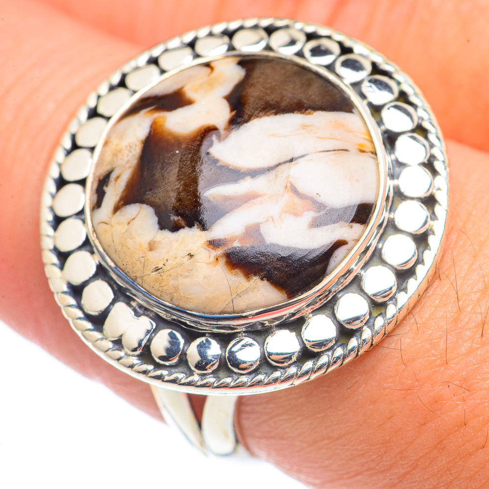Peanut Wood Jasper Rings handcrafted by Ana Silver Co - RING69740