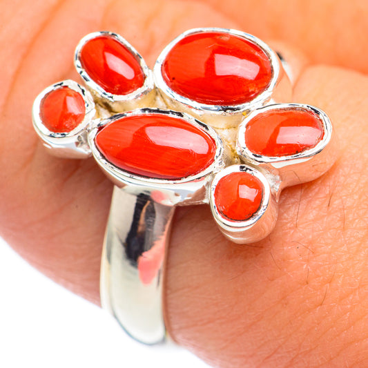 Red Onyx Rings handcrafted by Ana Silver Co - RING69747