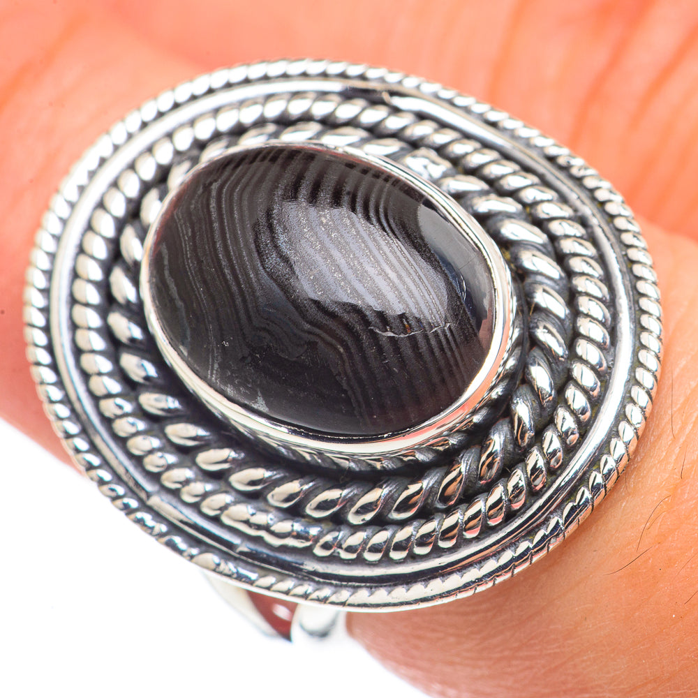 Psilomelane Rings handcrafted by Ana Silver Co - RING69753