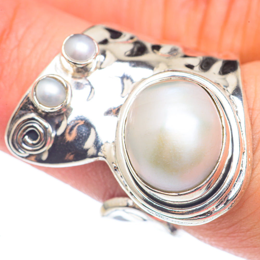 Cultured Pearl Rings handcrafted by Ana Silver Co - RING69754