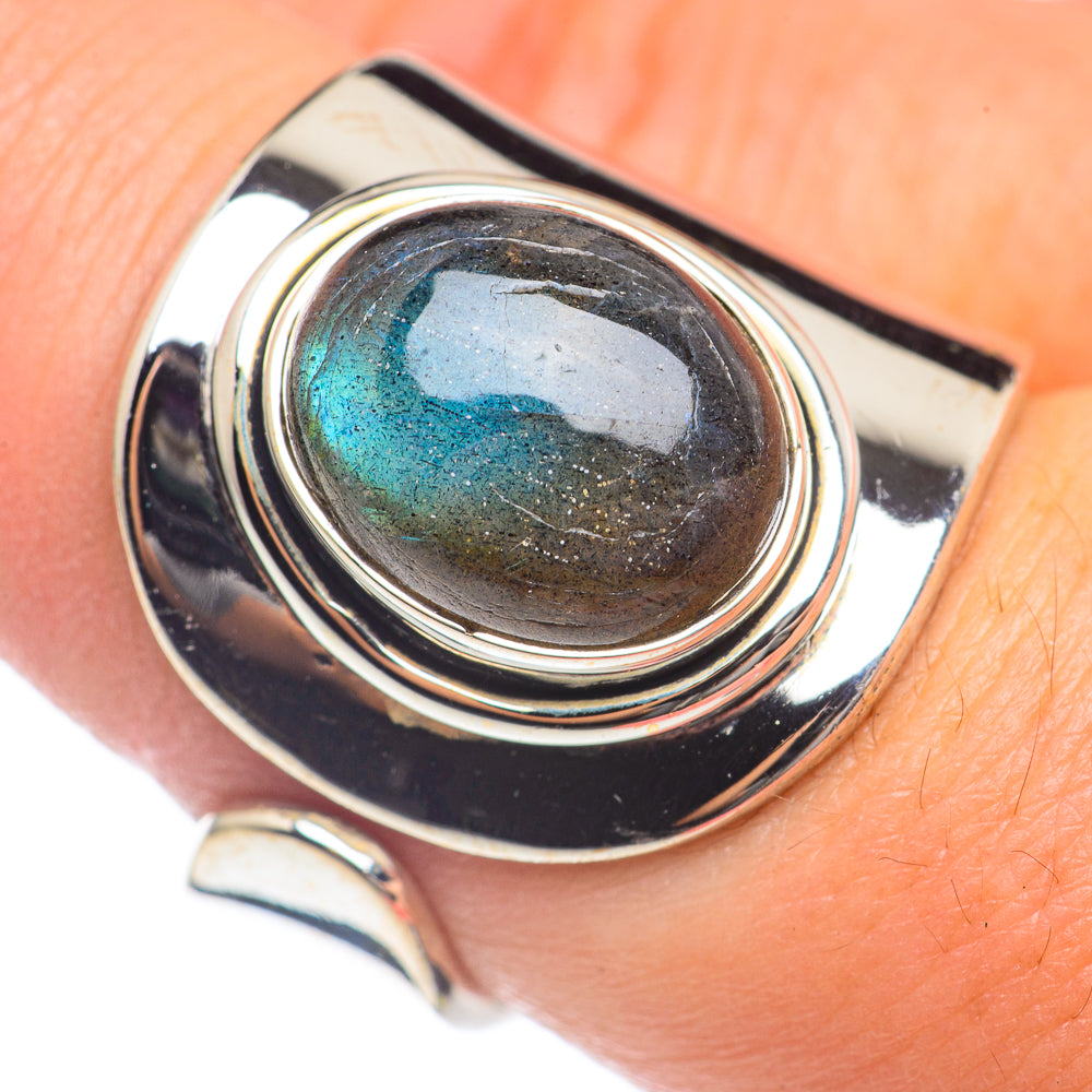 Labradorite Rings handcrafted by Ana Silver Co - RING69764
