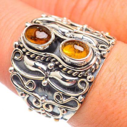 Baltic Amber Rings handcrafted by Ana Silver Co - RING69781