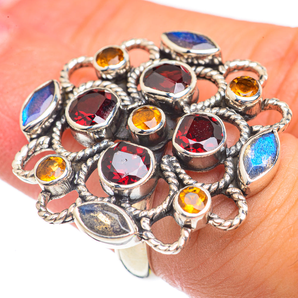 Garnet Rings handcrafted by Ana Silver Co - RING69802
