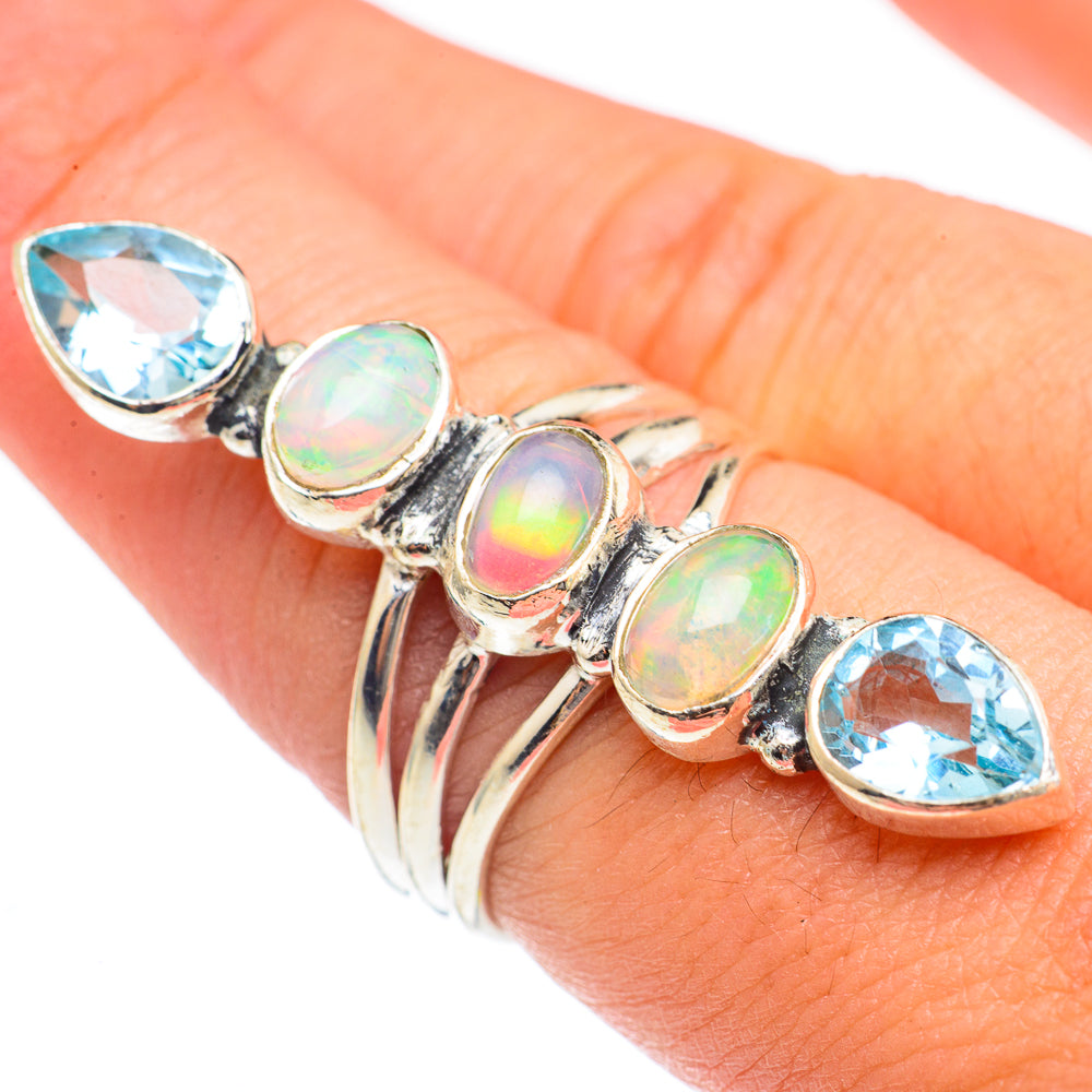 Ethiopian Opal Rings handcrafted by Ana Silver Co - RING69804