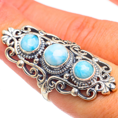 Larimar Rings handcrafted by Ana Silver Co - RING69806