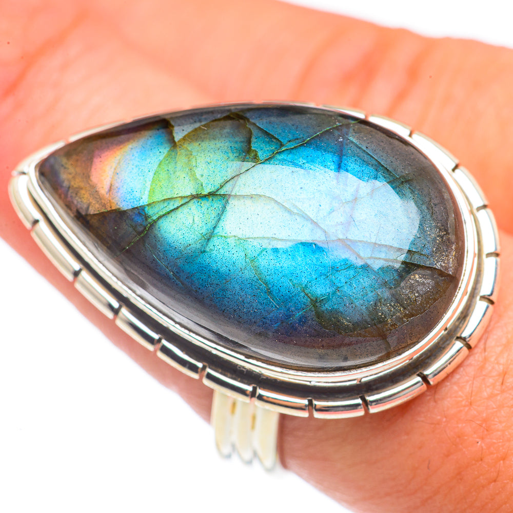 Labradorite Rings handcrafted by Ana Silver Co - RING69809