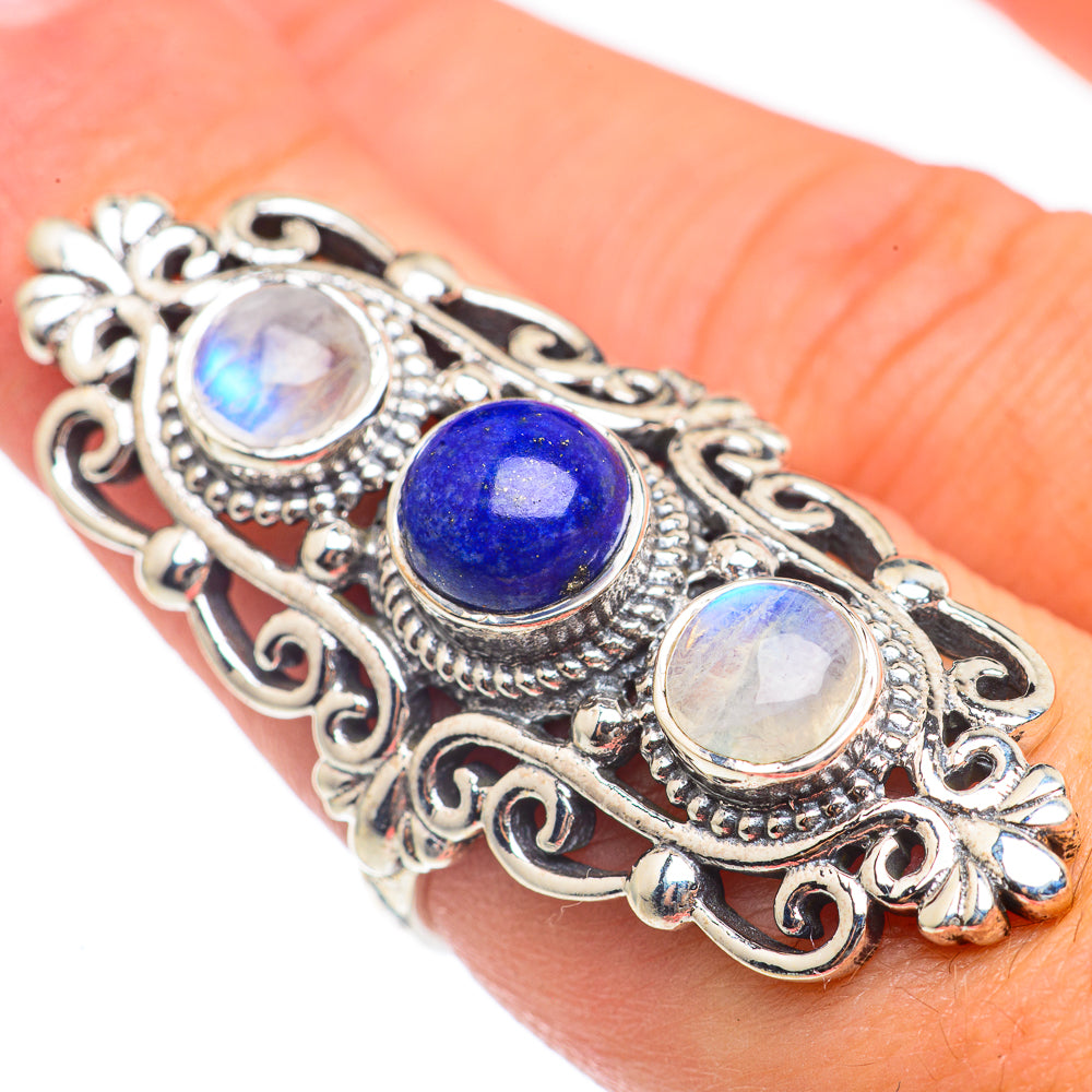 Lapis Lazuli Rings handcrafted by Ana Silver Co - RING69810