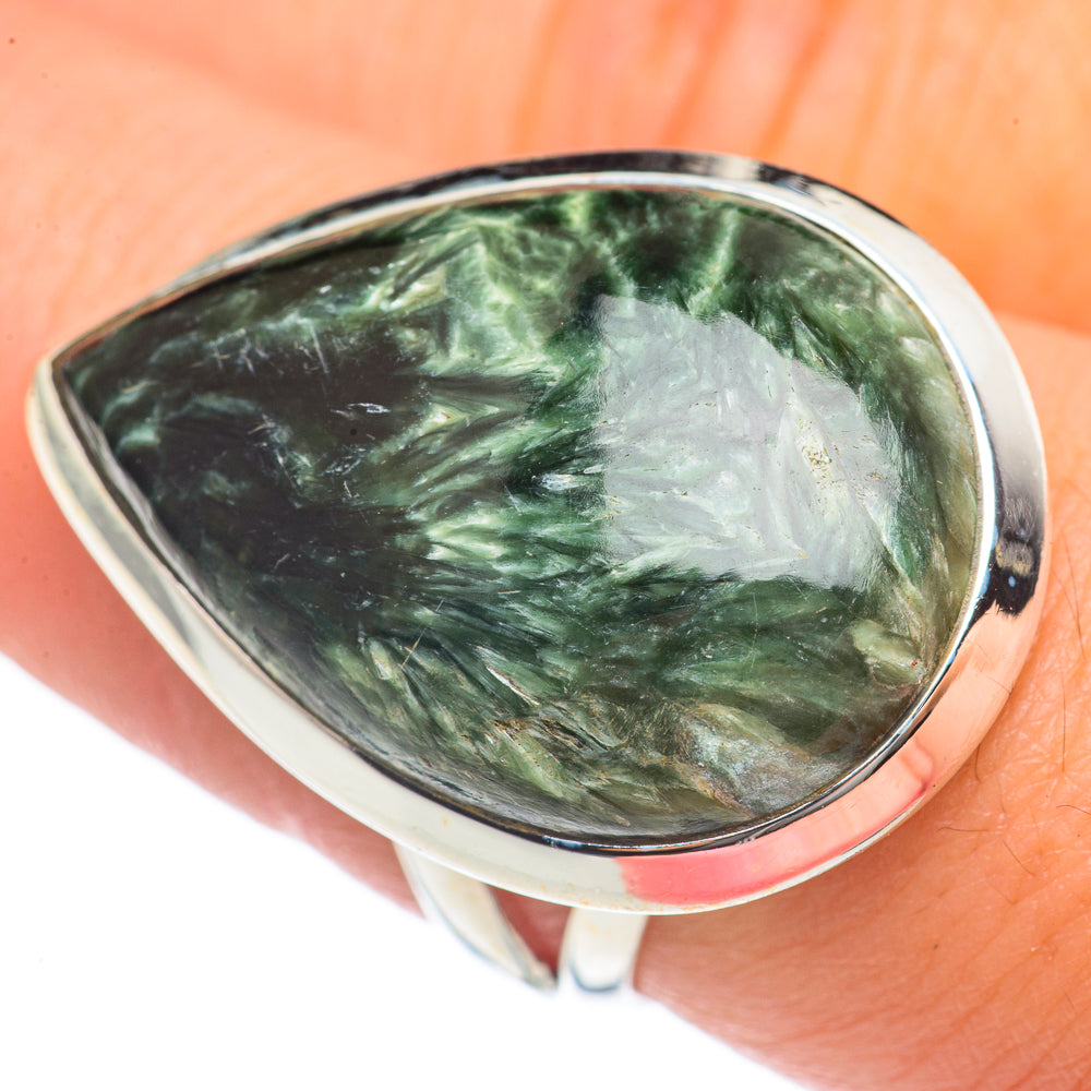 Seraphinite Rings handcrafted by Ana Silver Co - RING69820