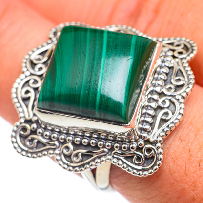 Malachite Rings handcrafted by Ana Silver Co - RING69821