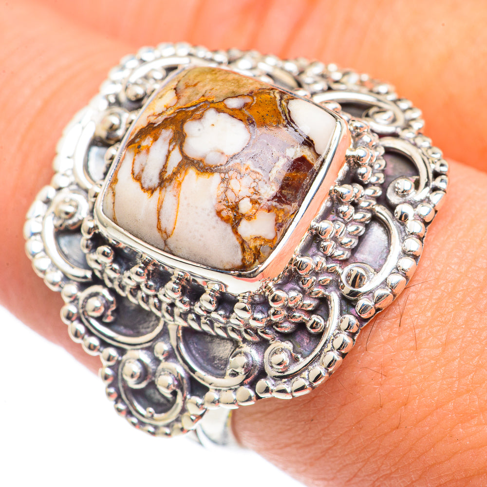Peanut Wood Jasper Rings handcrafted by Ana Silver Co - RING69823