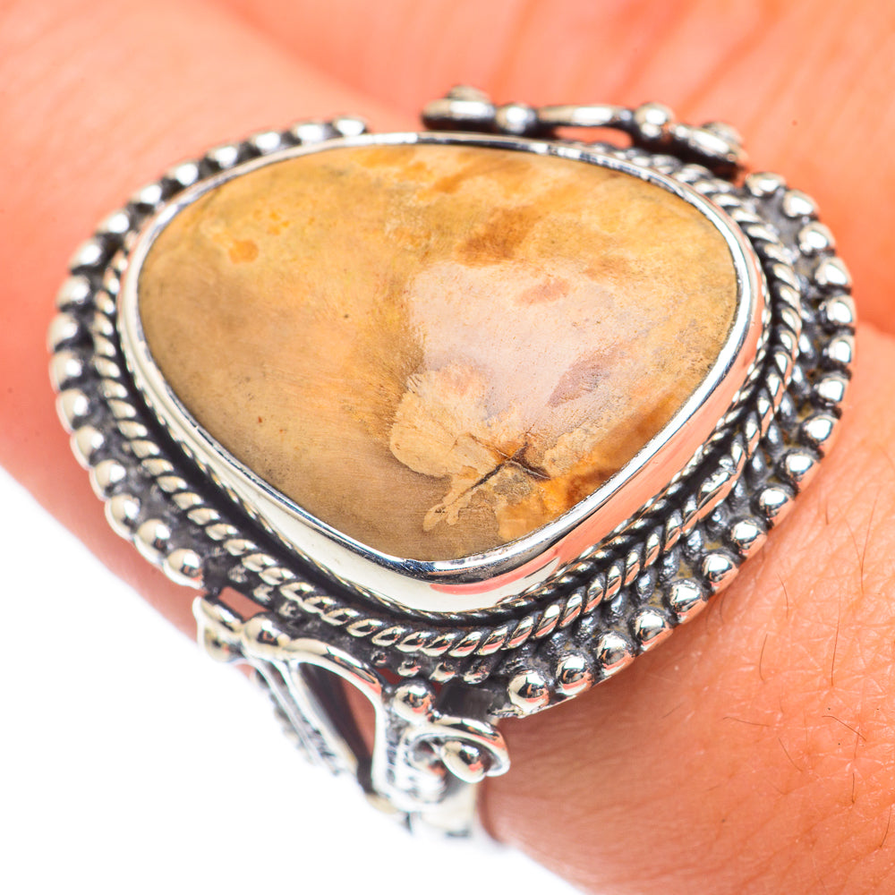 Petrified Wood Rings handcrafted by Ana Silver Co - RING69830