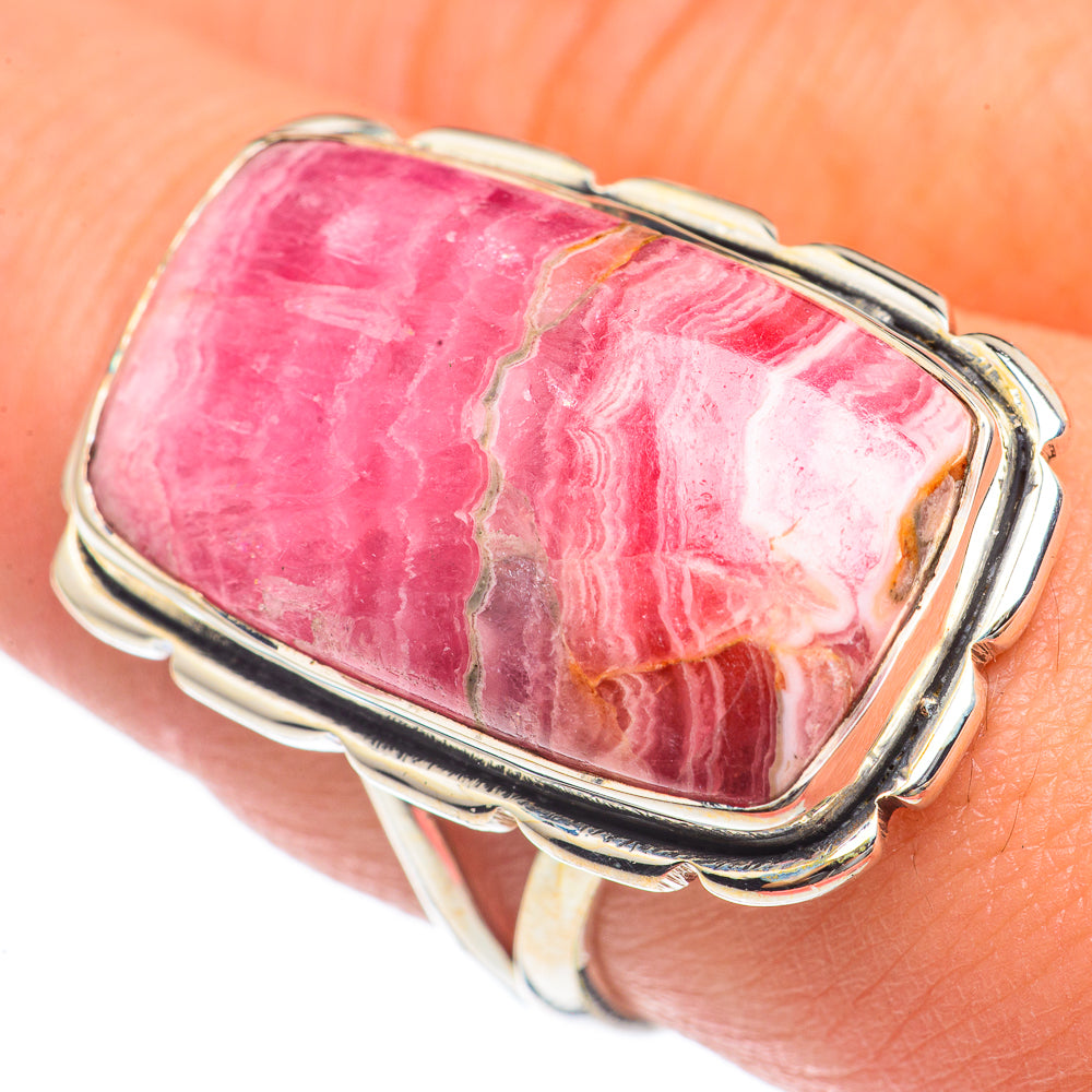 Rhodochrosite Rings handcrafted by Ana Silver Co - RING69834