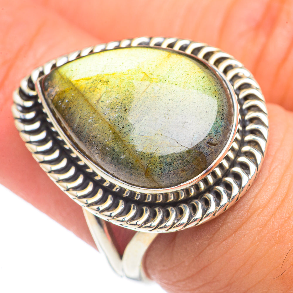 Labradorite Rings handcrafted by Ana Silver Co - RING69862