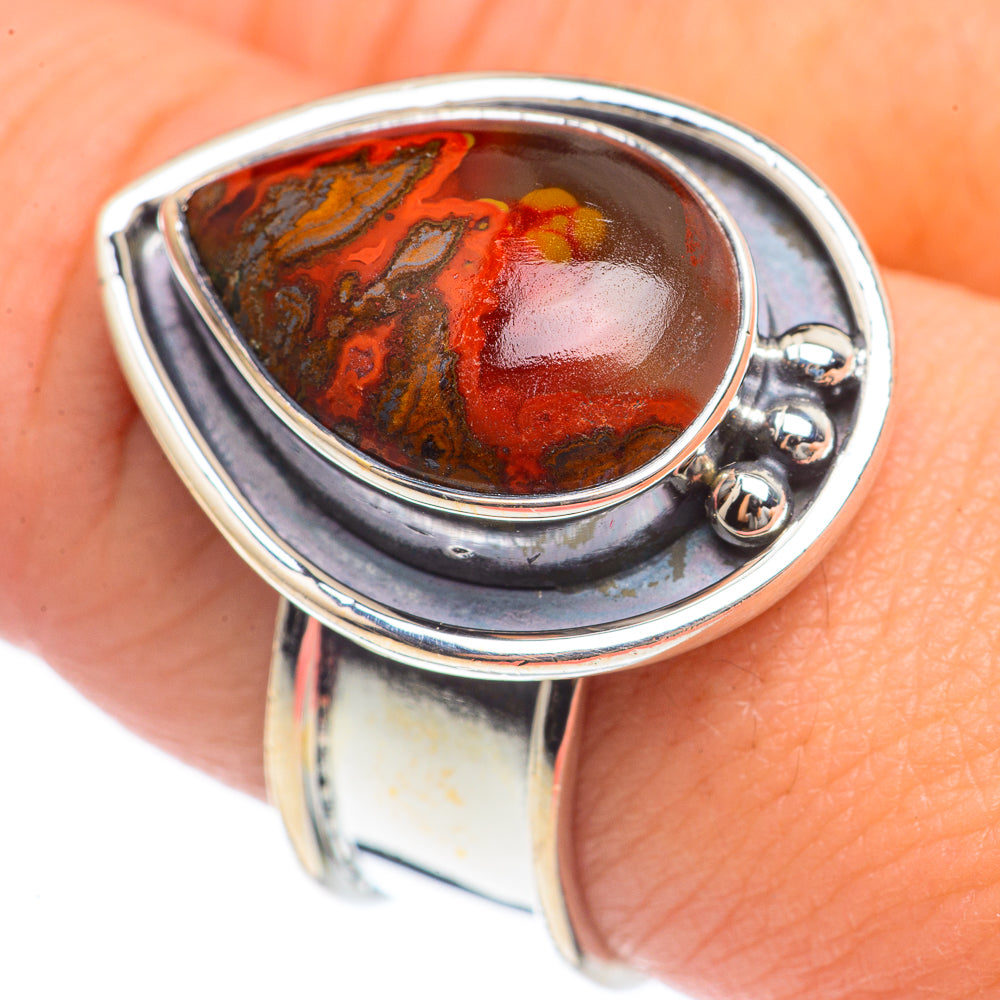Mahogany Obsidian Rings handcrafted by Ana Silver Co - RING69863