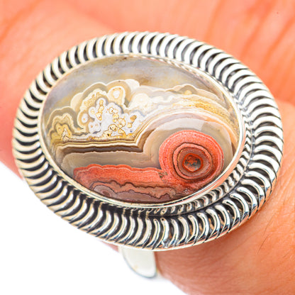 Laguna Lace Agate Rings handcrafted by Ana Silver Co - RING69868