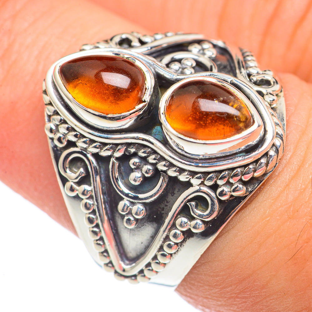 Baltic Amber Rings handcrafted by Ana Silver Co - RING69869