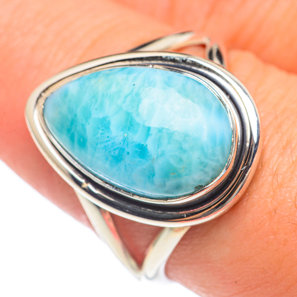 Larimar Rings handcrafted by Ana Silver Co - RING69891