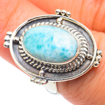 Larimar Rings handcrafted by Ana Silver Co - RING69893