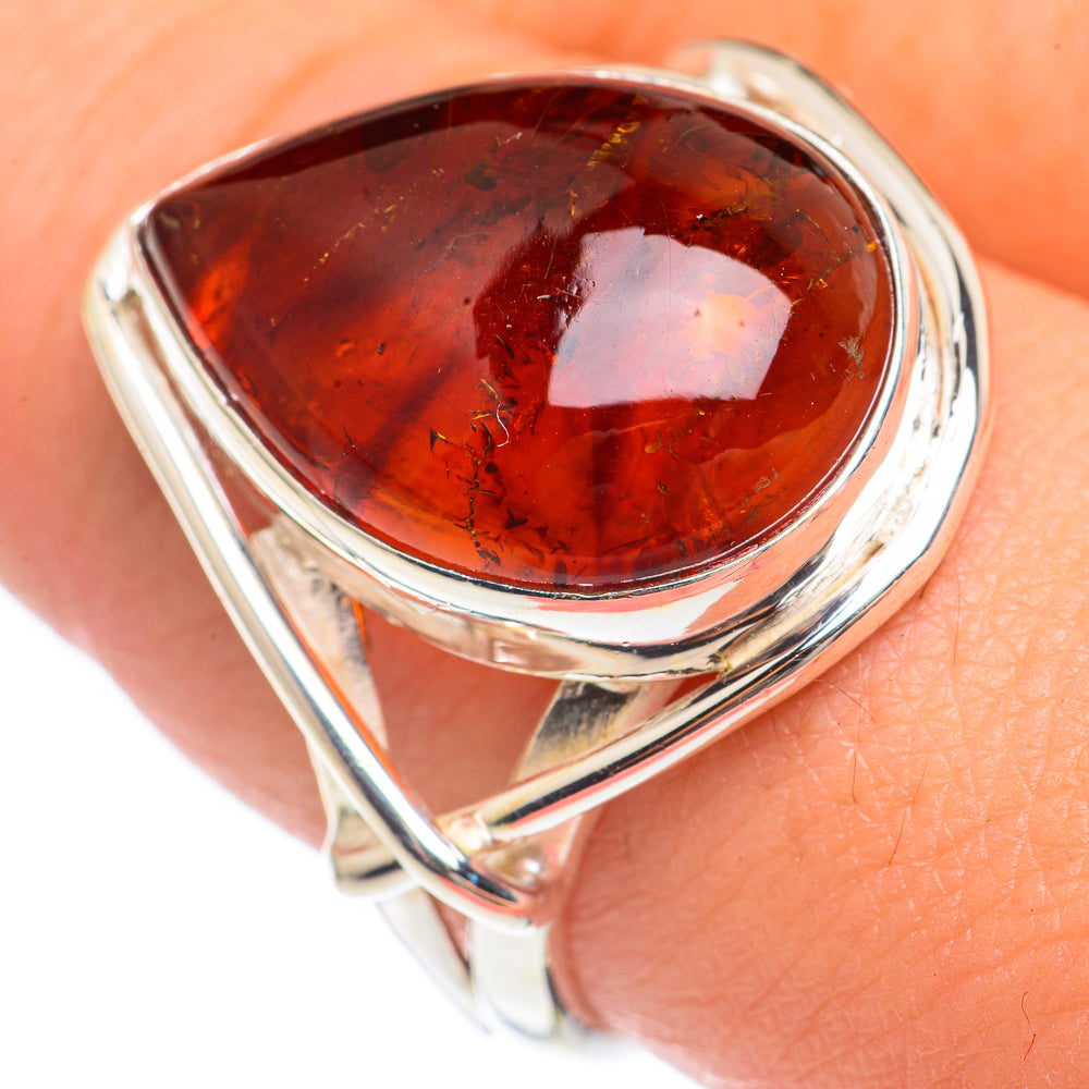 Baltic Amber Rings handcrafted by Ana Silver Co - RING69896