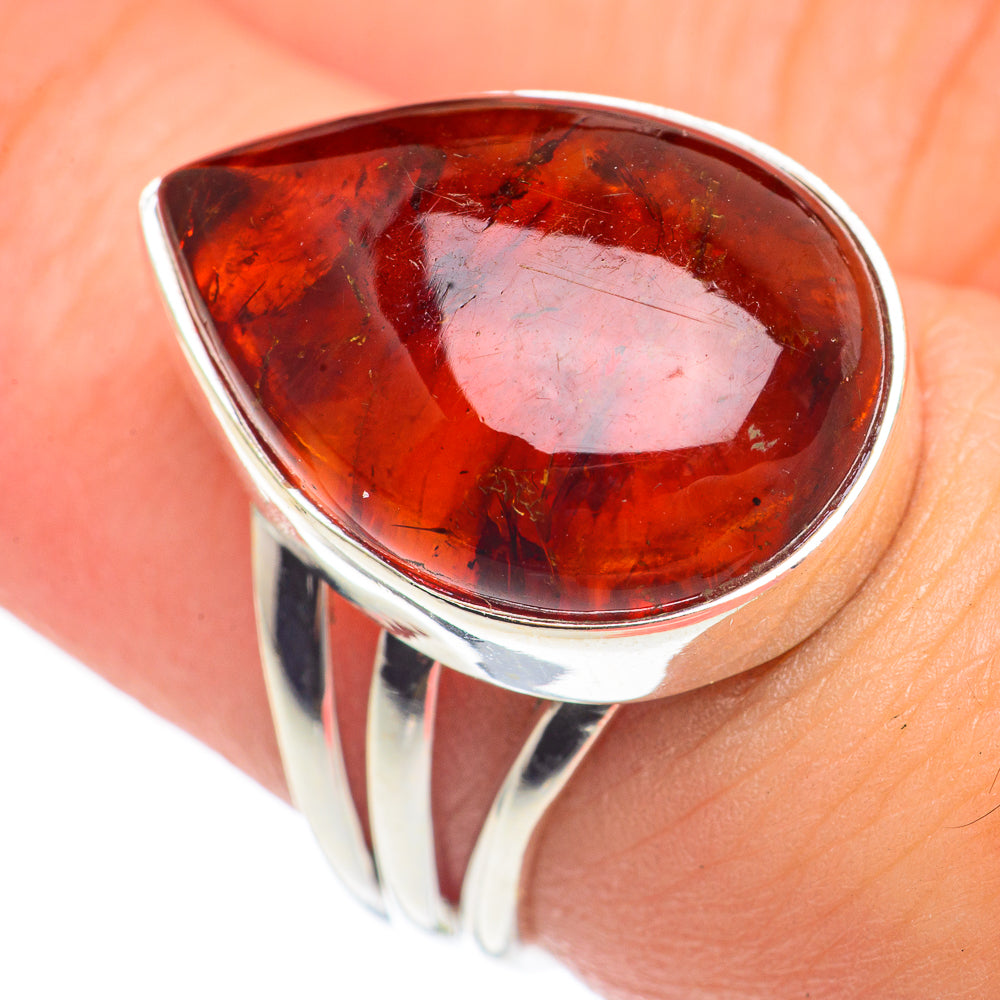 Baltic Amber Rings handcrafted by Ana Silver Co - RING69897