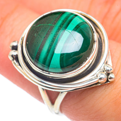 Malachite Rings handcrafted by Ana Silver Co - RING69898