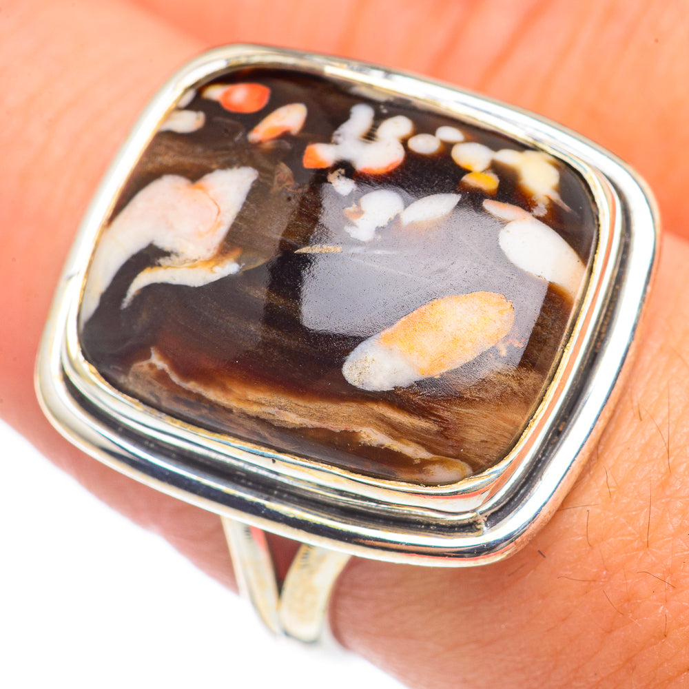 Peanut Wood Jasper Rings handcrafted by Ana Silver Co - RING69904