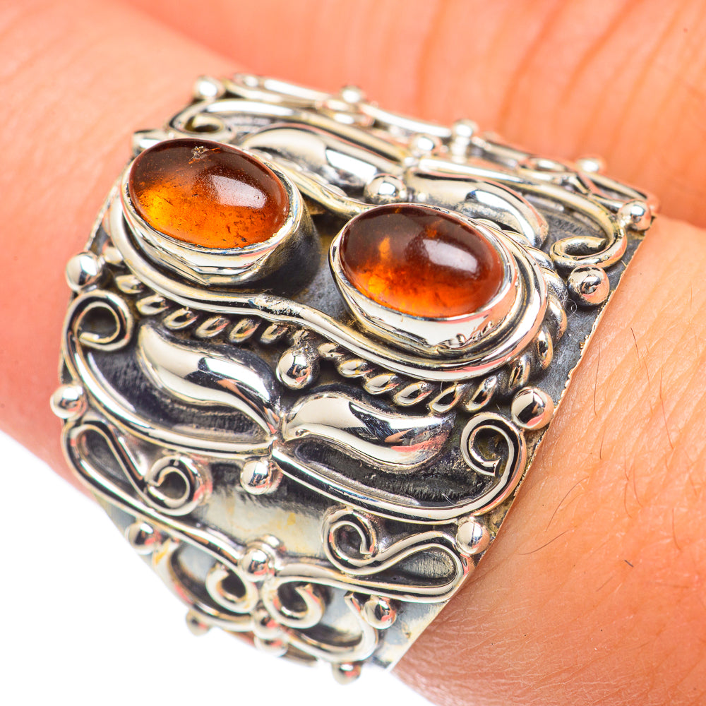 Baltic Amber Rings handcrafted by Ana Silver Co - RING69909