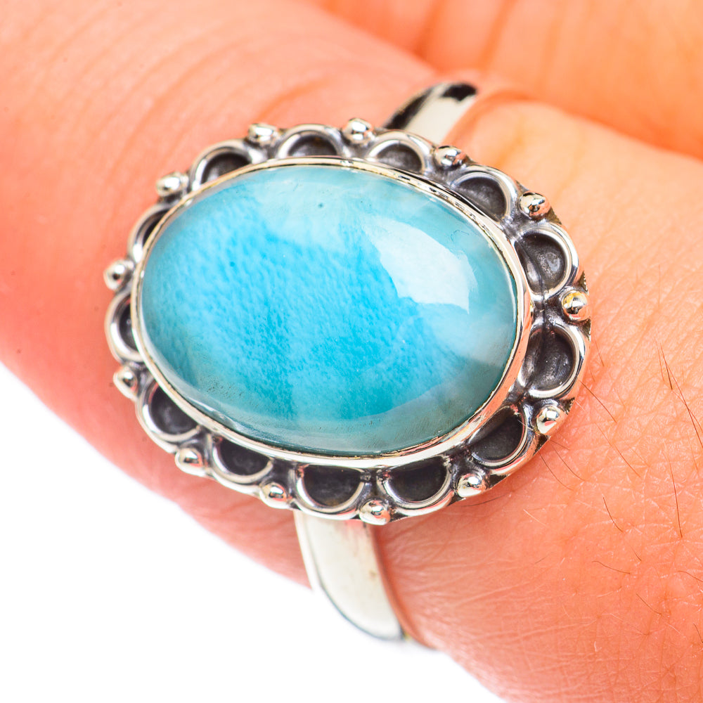 Larimar Rings handcrafted by Ana Silver Co - RING69922