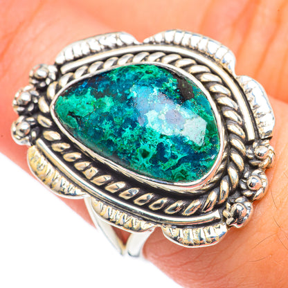 Chrysocolla Rings handcrafted by Ana Silver Co - RING69923