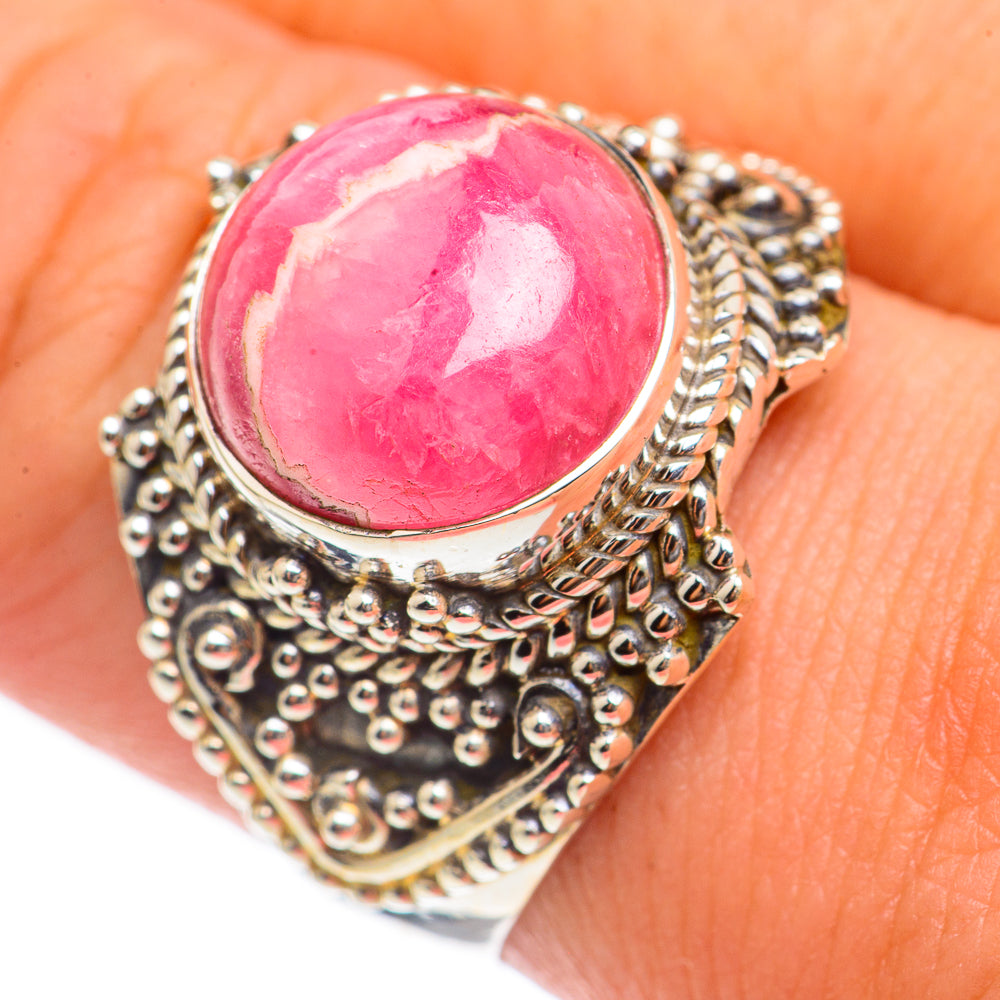 Rhodochrosite Rings handcrafted by Ana Silver Co - RING69932