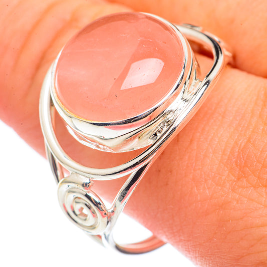 Rose Quartz Rings handcrafted by Ana Silver Co - RING69933