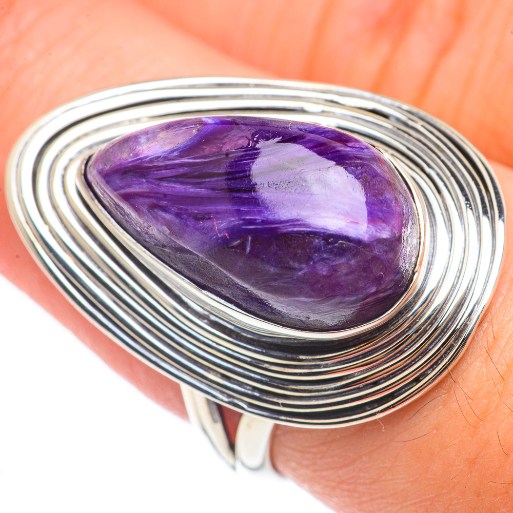 Charoite Rings handcrafted by Ana Silver Co - RING69939