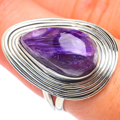 Charoite Rings handcrafted by Ana Silver Co - RING69939