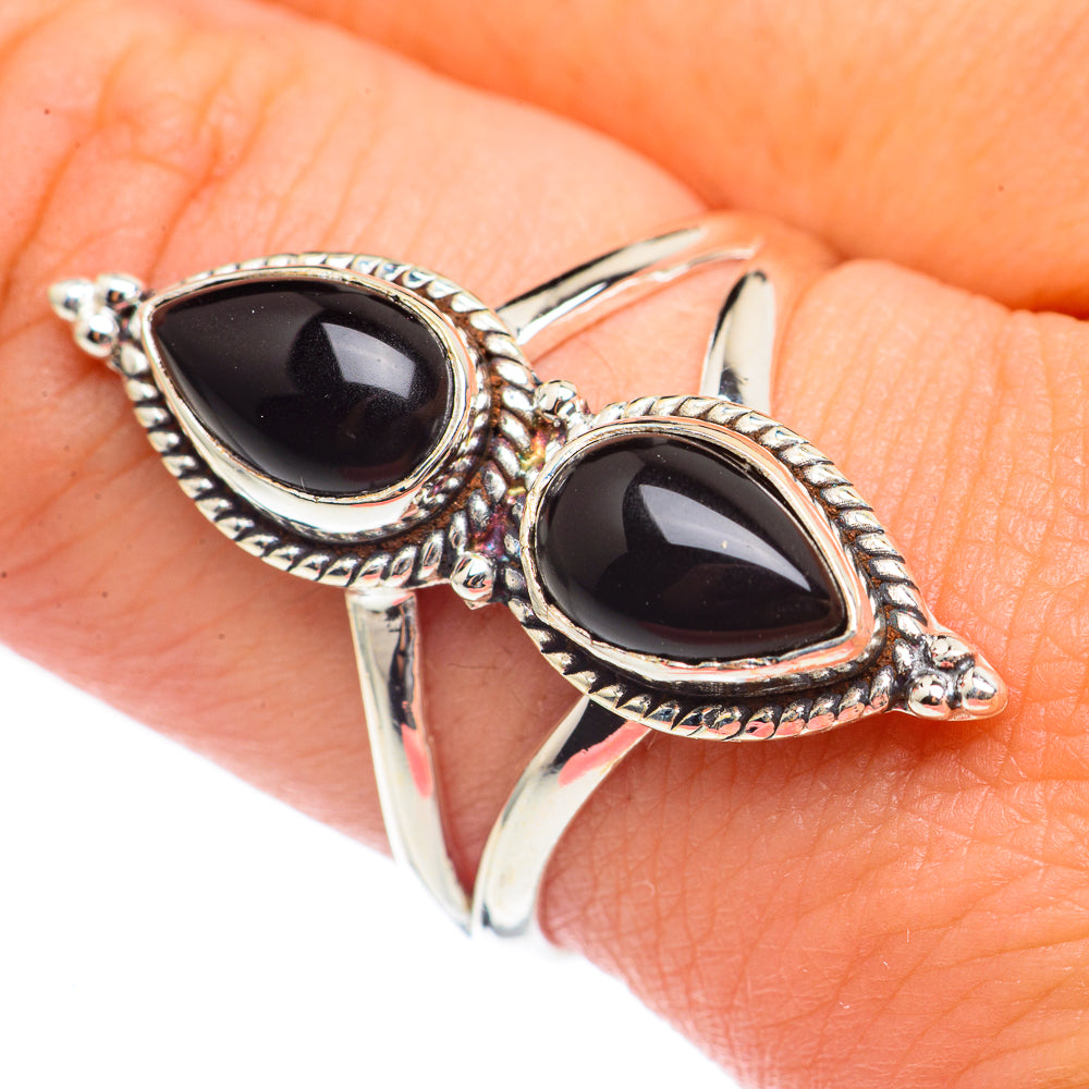 Black Onyx Rings handcrafted by Ana Silver Co - RING69942