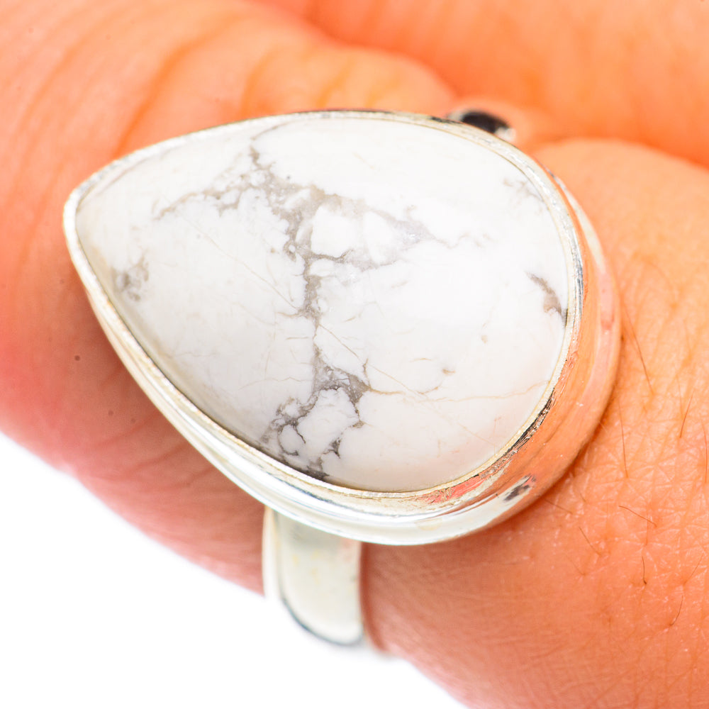 Howlite Rings handcrafted by Ana Silver Co - RING69945