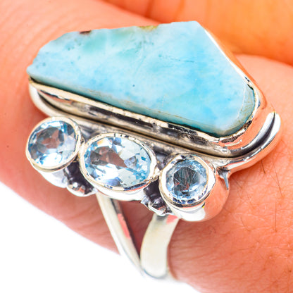 Larimar Rings handcrafted by Ana Silver Co - RING69952