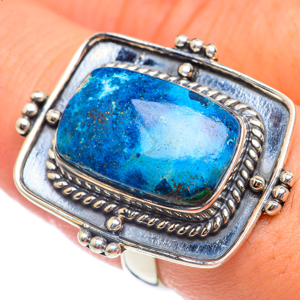 Chrysocolla Rings handcrafted by Ana Silver Co - RING69953