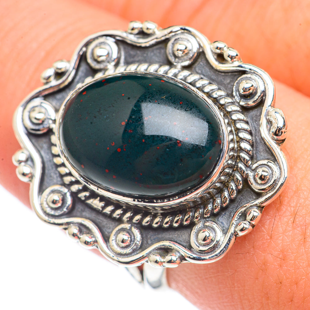 Bloodstone Rings handcrafted by Ana Silver Co - RING69957