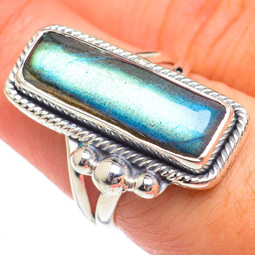 Labradorite Rings handcrafted by Ana Silver Co - RING69959