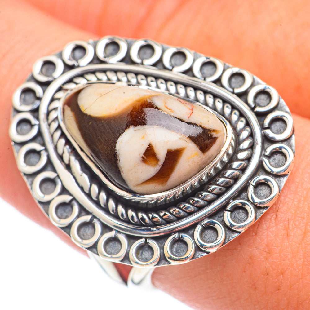 Peanut Wood Jasper Rings handcrafted by Ana Silver Co - RING69963